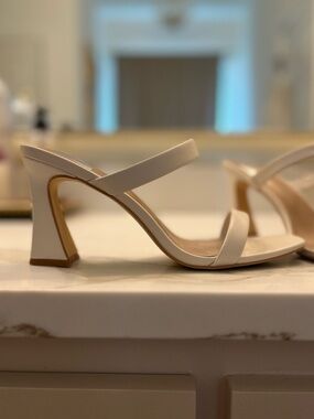 Dolce Vita Cream Strappy Block-Heel Sandal